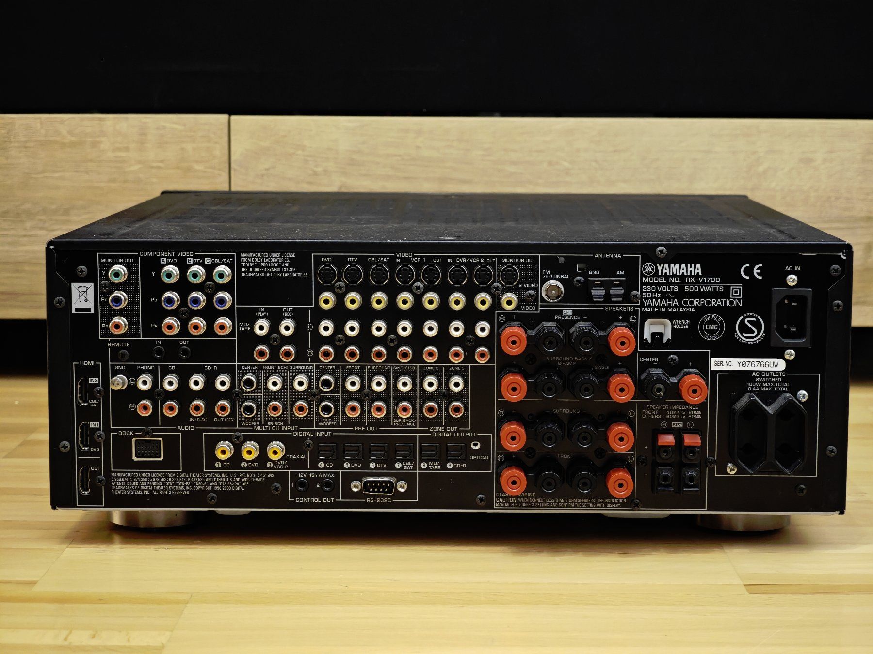 Yamaha RX-V1700 7.1 Bi-AMP Surround Receiver mit Remote (Gebraucht) in ...