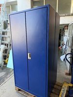 sehr schöne blaue Lista Metallschränke 100x40x195cm