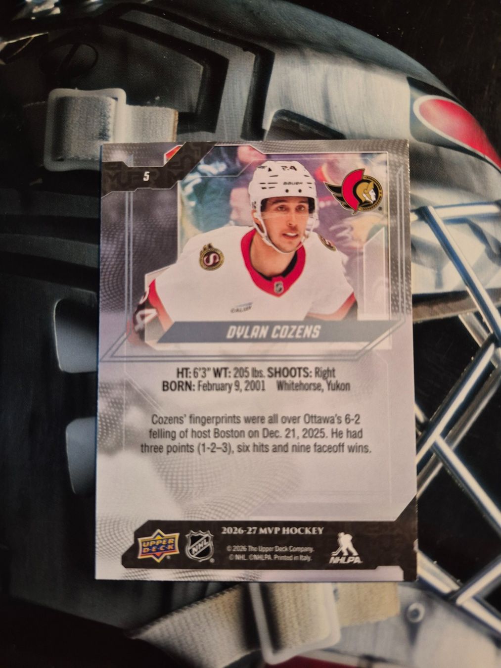 NHL Carte collezionabili: NHL Dylan Cozens Ottawa Senators – Usato da Treiten venduto da Sauber73 1