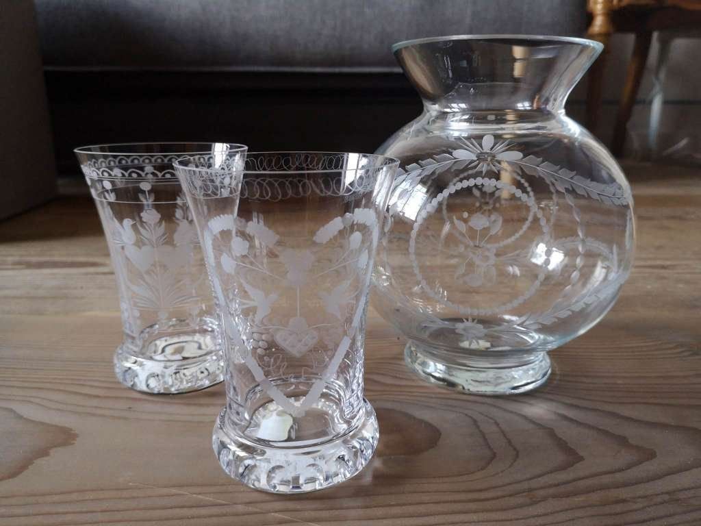 Bicchieri: Vase et verres faites-a-la-main – Usato da Bern venduto da masgarro