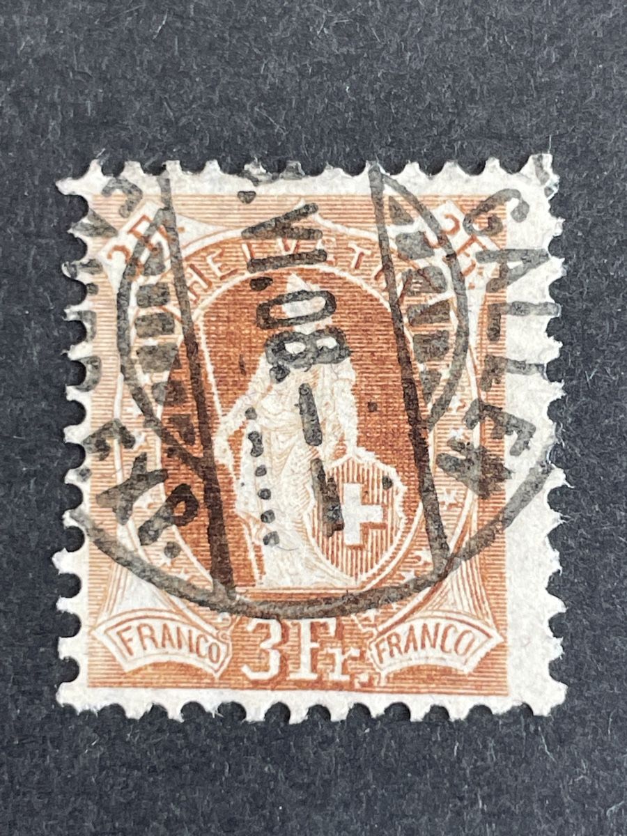 Tutti i francobolli: Znr 100B.3.24/I Retouched  – Usato da Muri AG venduto da Briefmarke-Schweiz