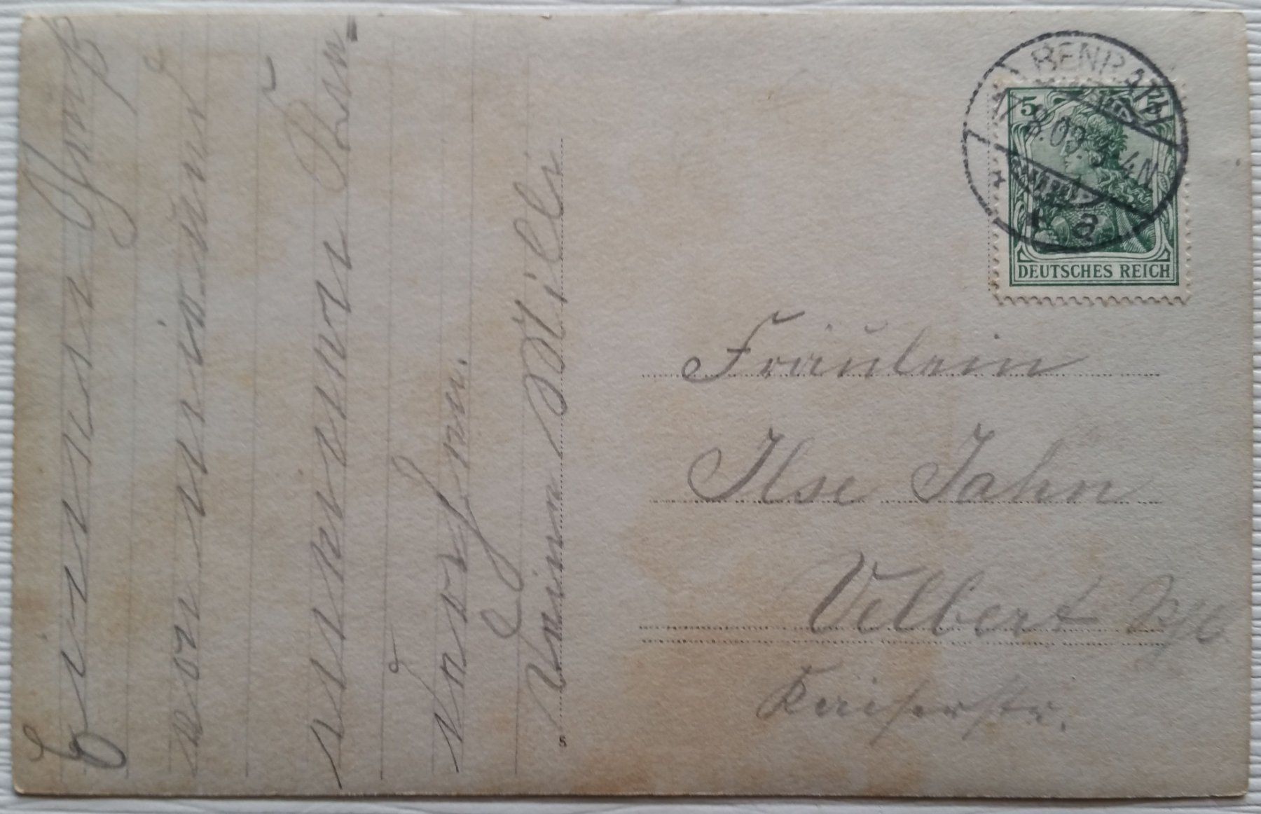 Cartoline postali: AK Ansichtskarte, Mädchen mit Puppe (IX), 1909 – Usato da Oberriet SG venduto da Manick 2