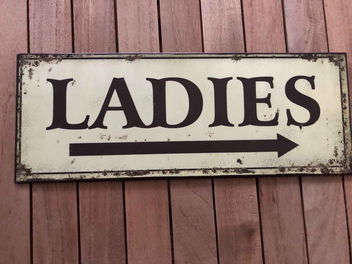 Insegne: Vintage Blechschild Ladies – Nuovo (secondo la descrizione) da Mönchaltorf venduto da manuski