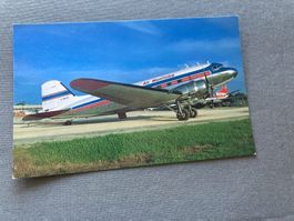 Douglas DC-3C Postkarte - Air Manitoba, Winnipeg 1986