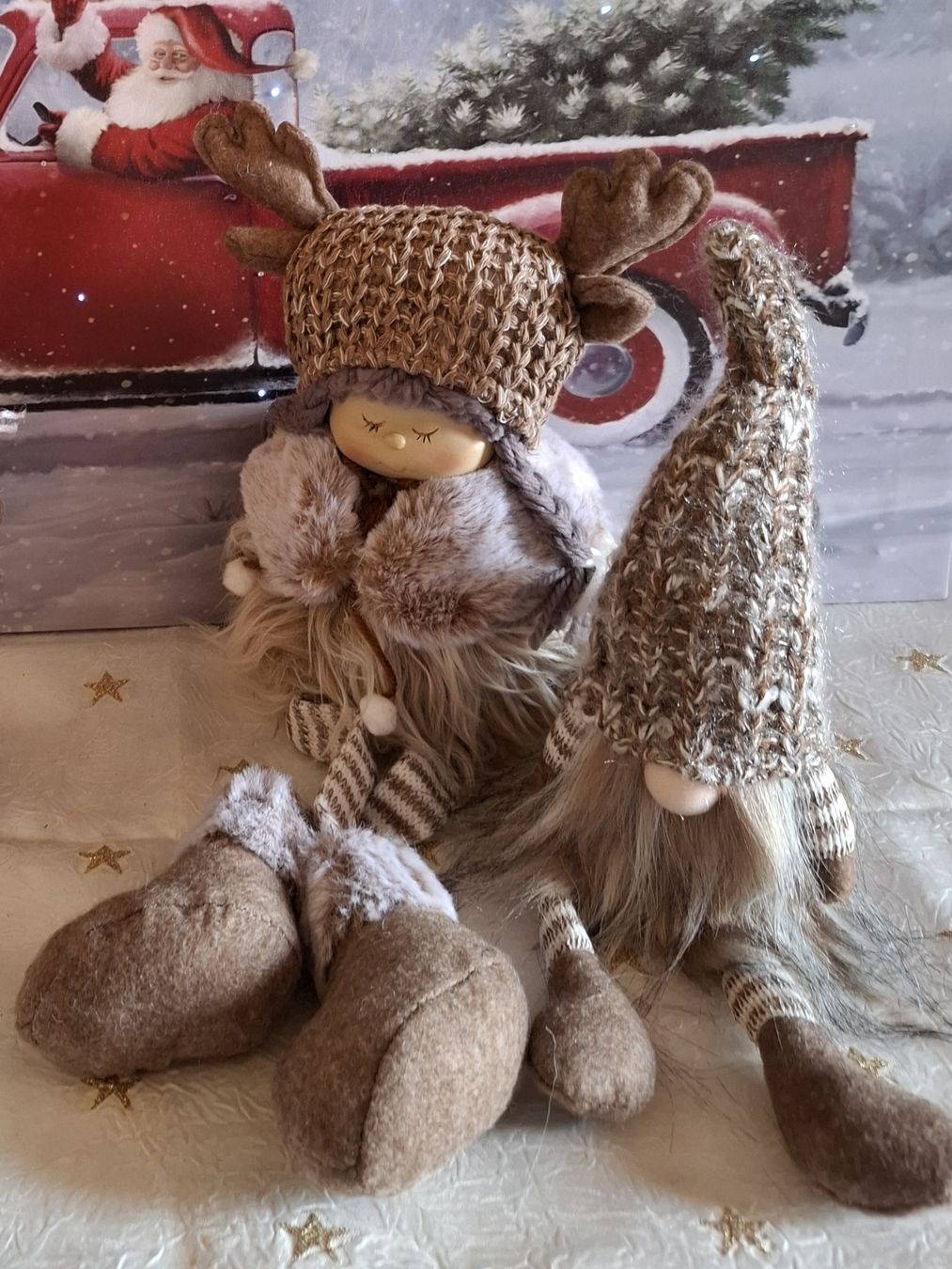 Tutte le decorazioni: 2 HIRSCHWICHTEL, MÄDCHEN MIT WICHTELI – Nuovo (secondo la descrizione) da Gretzenbach venduto da schibaya 2