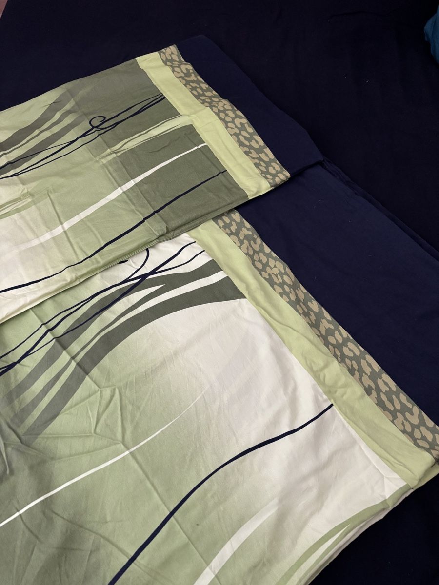 Biancheria da letto: Duvetbezug Grün/Schwarz mit Muster – Usato da Luzern venduto da Pflanzen-Mama