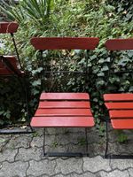4 Klappstühle Metall / Holz
