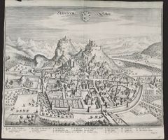 Sion Sitten Kupferstich von Merian