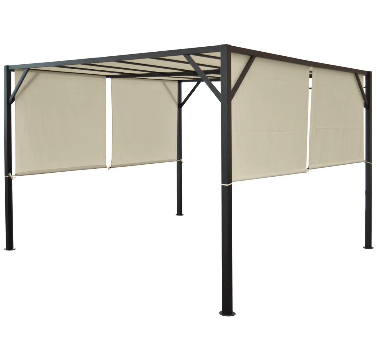 Tende & Padiglioni: +4x4 Pergola Baia, Pavillon, 6cm-Stahl-Gestell+Schiebedach – Nuovo e nell'imballaggio originale da Amriswil venduto da JaJa-Express 2
