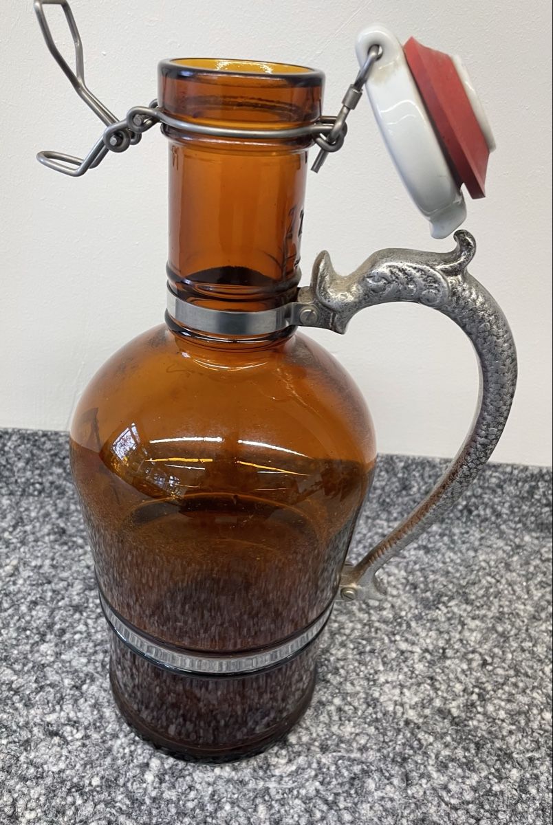 Bicchieri: Amber Glass Jug mit Swing Top Drachen Handle – Nuovo (secondo la descrizione) da Au ZH venduto da Jaggy4 2