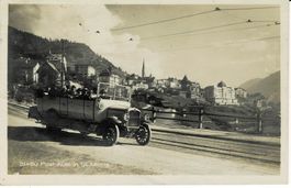 31460 POST-AUTO in St. Moritz GR gel. 1924!