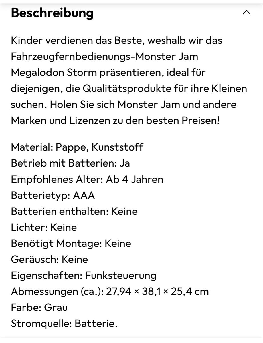 Spielzeuge: Monster Jam Megalodon Storm – Neu und originalverpackt aus Matten b. Interlaken von Leni86 6