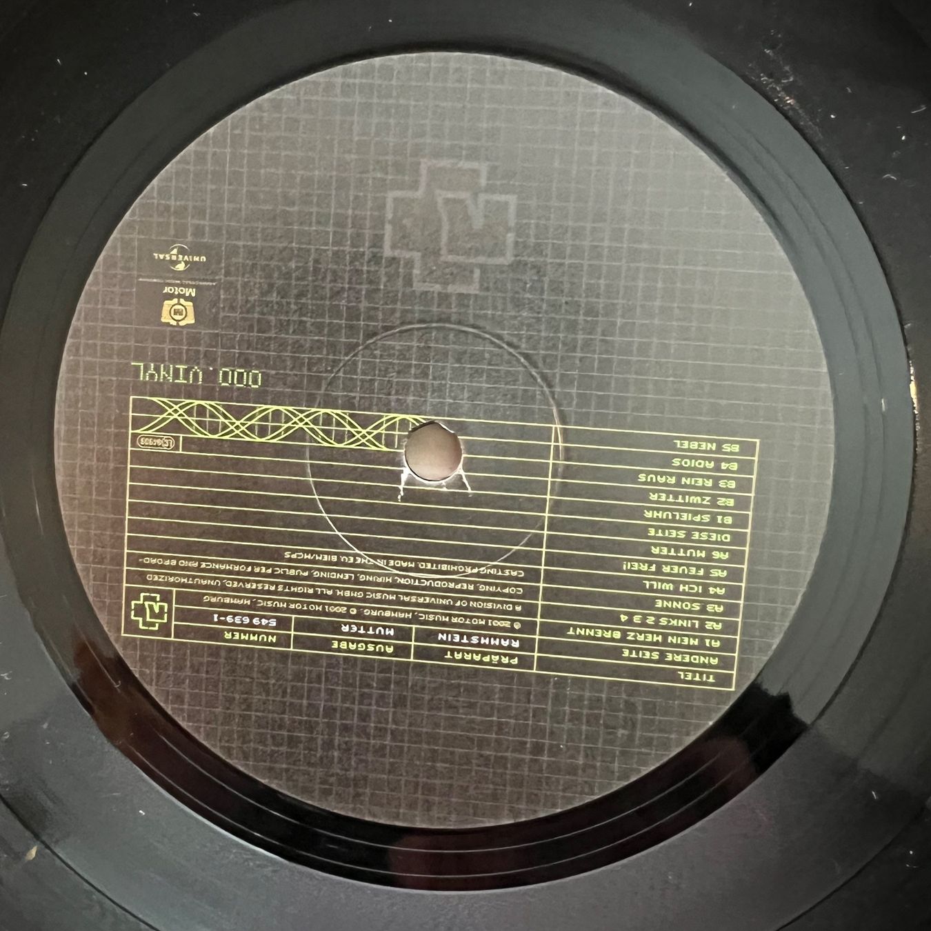 Vinyles: Rammstein - Mutter / 1. EU-Press. 2001 - TOP condition – D'occasion à Gais par soundcave57 5