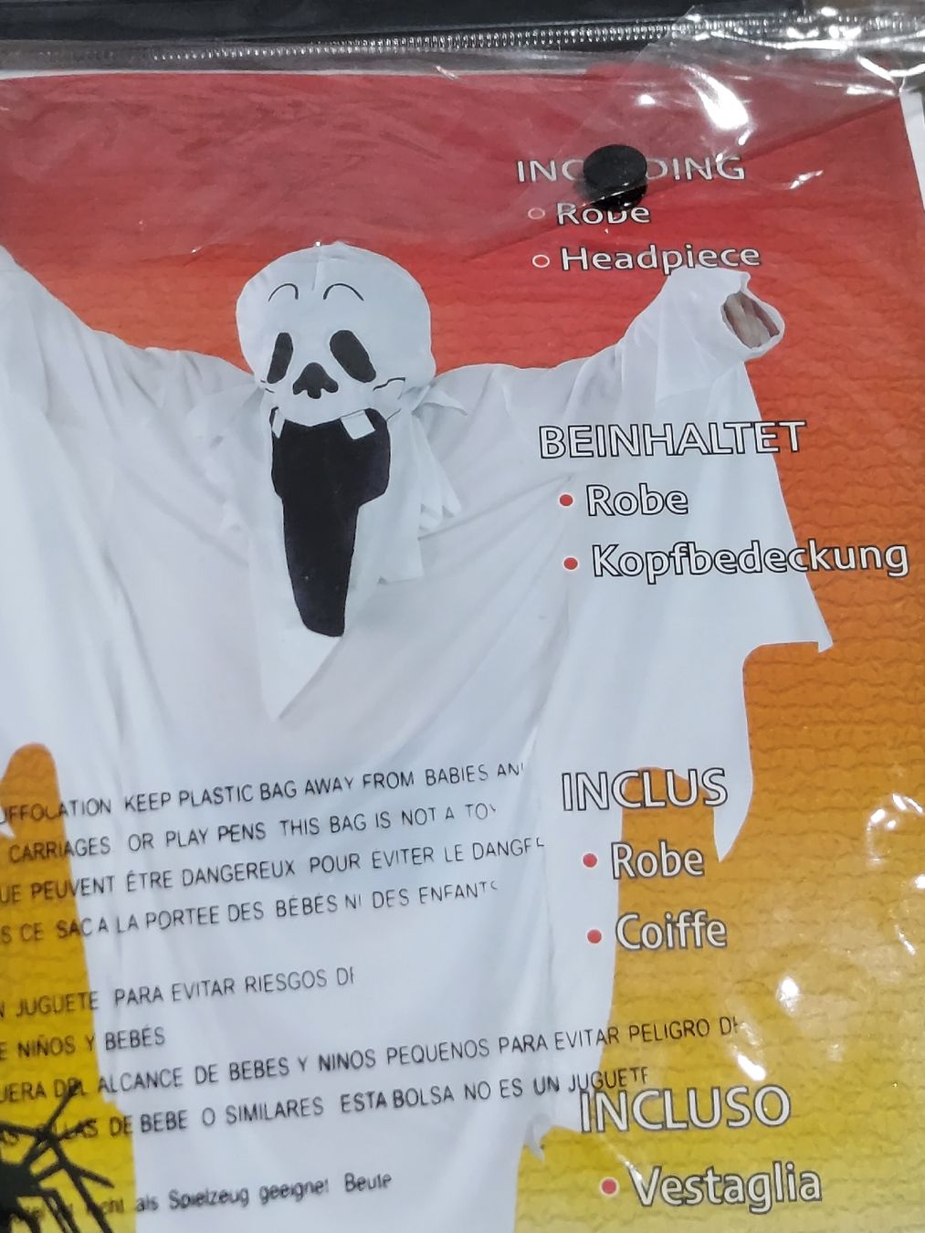 Costumi: Kostüm Kinder Geist 120-130cm NEU – Nuovo e nell'imballaggio originale da Altishofen venduto da tammy05 1