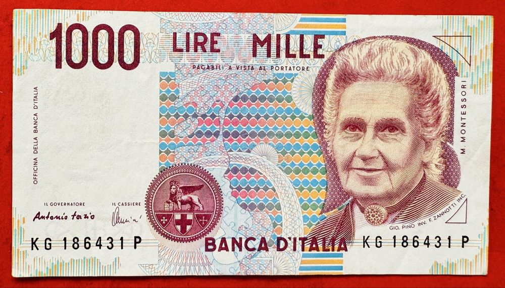 1000 Lire 1990 Italien Banknote Sehr schön (Gebraucht) in ...