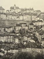 HUMBERT Jean-Pierre (1947) Tranche de ville litho 30/47