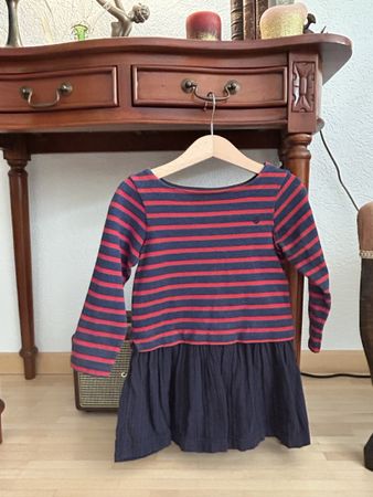 Girls' Striped Dress - Perfect for Autumn! Size: 104