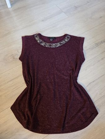 Damen Oberteil Atmosphere EUR 34 mit Perlenbesatz dunkelrot