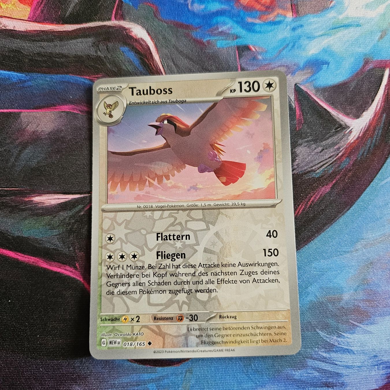 Pokémon Sammelbilder & Trading cards: Pokemon Tauboss MEW 151 DE 018/165 Reverse Holo – Gebraucht aus Zofingen von AcoBraco