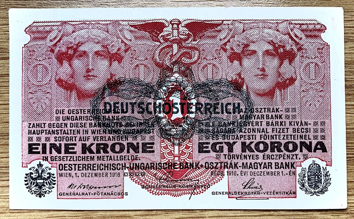 Banknoten: 1 Krone Österreich 1916!!! – Gebraucht aus Oberentfelden von NunoLouro