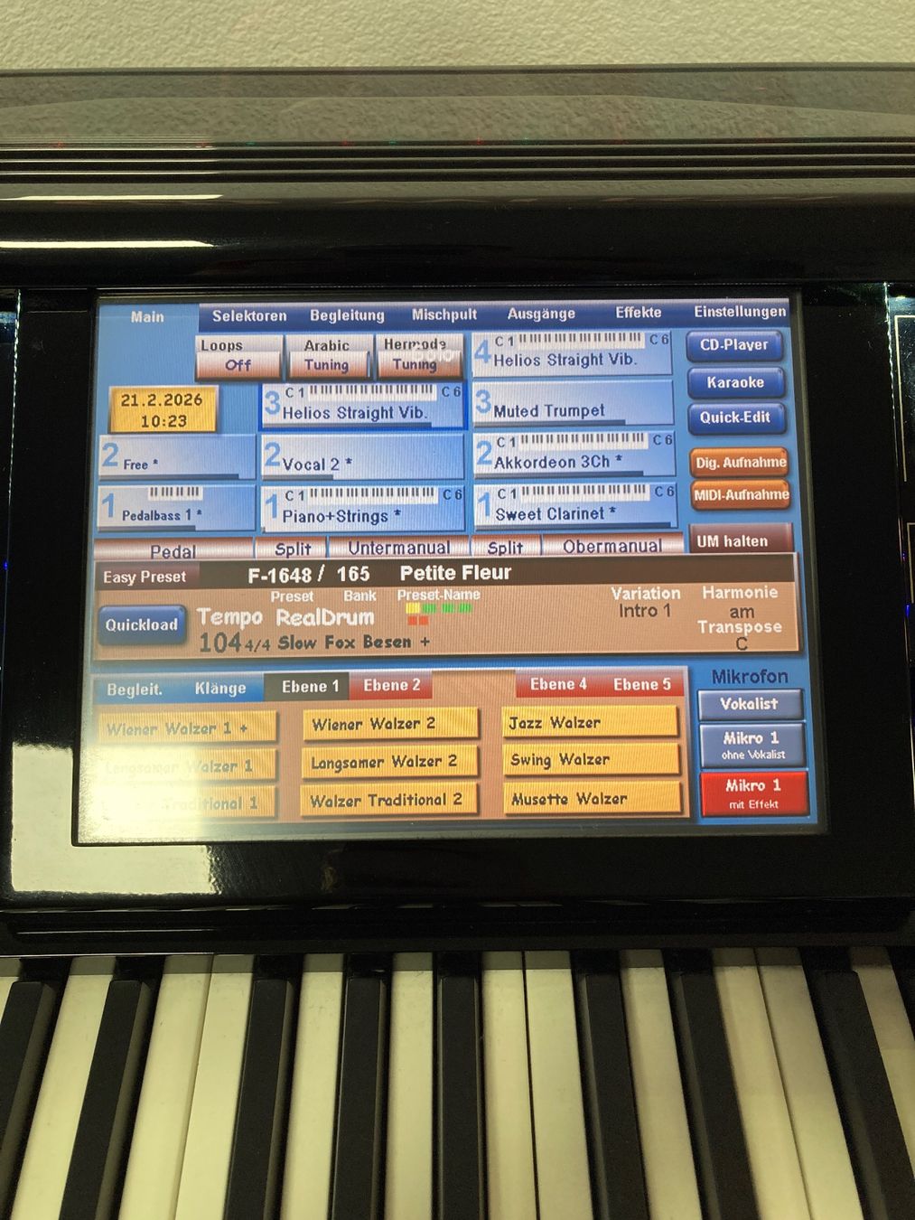 Wersi Musikinstrumente: Orgel WERSI Atlantis/Louvre GS1000 – Gebraucht aus Selzach von Samsonizer 5