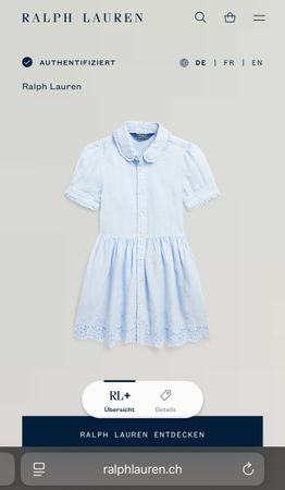Wunderschönes Ralph Lauren Kleid für Mädchen (Größe 6)!!