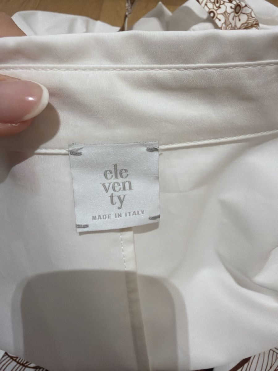 Kleider: Eleventy Hemdkleid weiss / Braun  – Neu (gemäss Beschreibung) aus Binz von Sandra830 5
