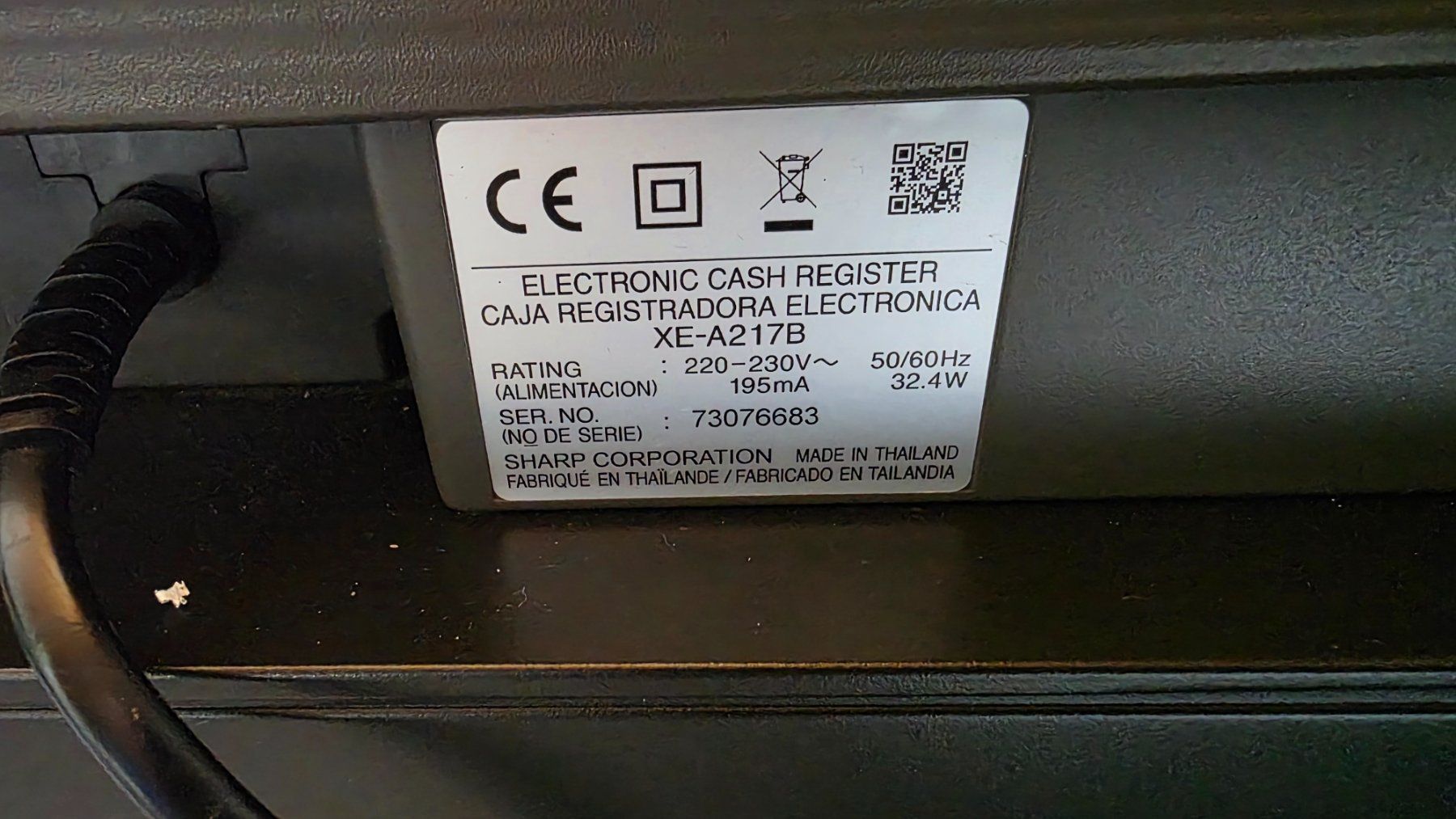 Sharp Registratore di cassa: Sharp XE-A217 Kassensystem mit Zubehör – Usato da Uffikon venduto da san123day 7