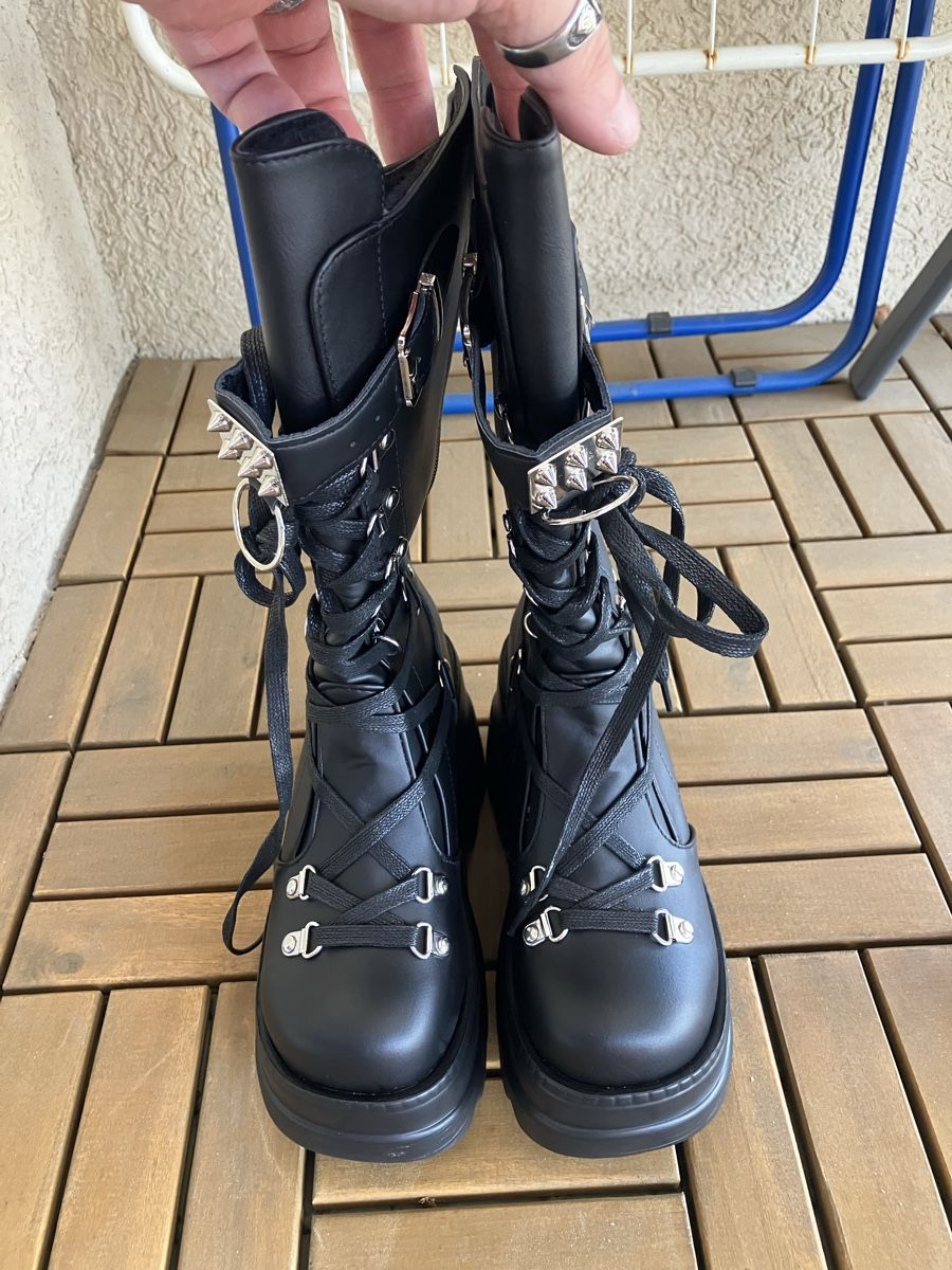 Scarpe da donna: Gothic Stiefel, Grösse 36 – Nuovo (secondo la descrizione) da Brügg BE venduto da Dunkelelf_86