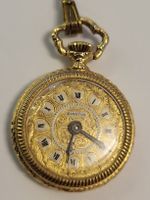 Diantus Taschenuhr goldfarben Handaufzug läuft