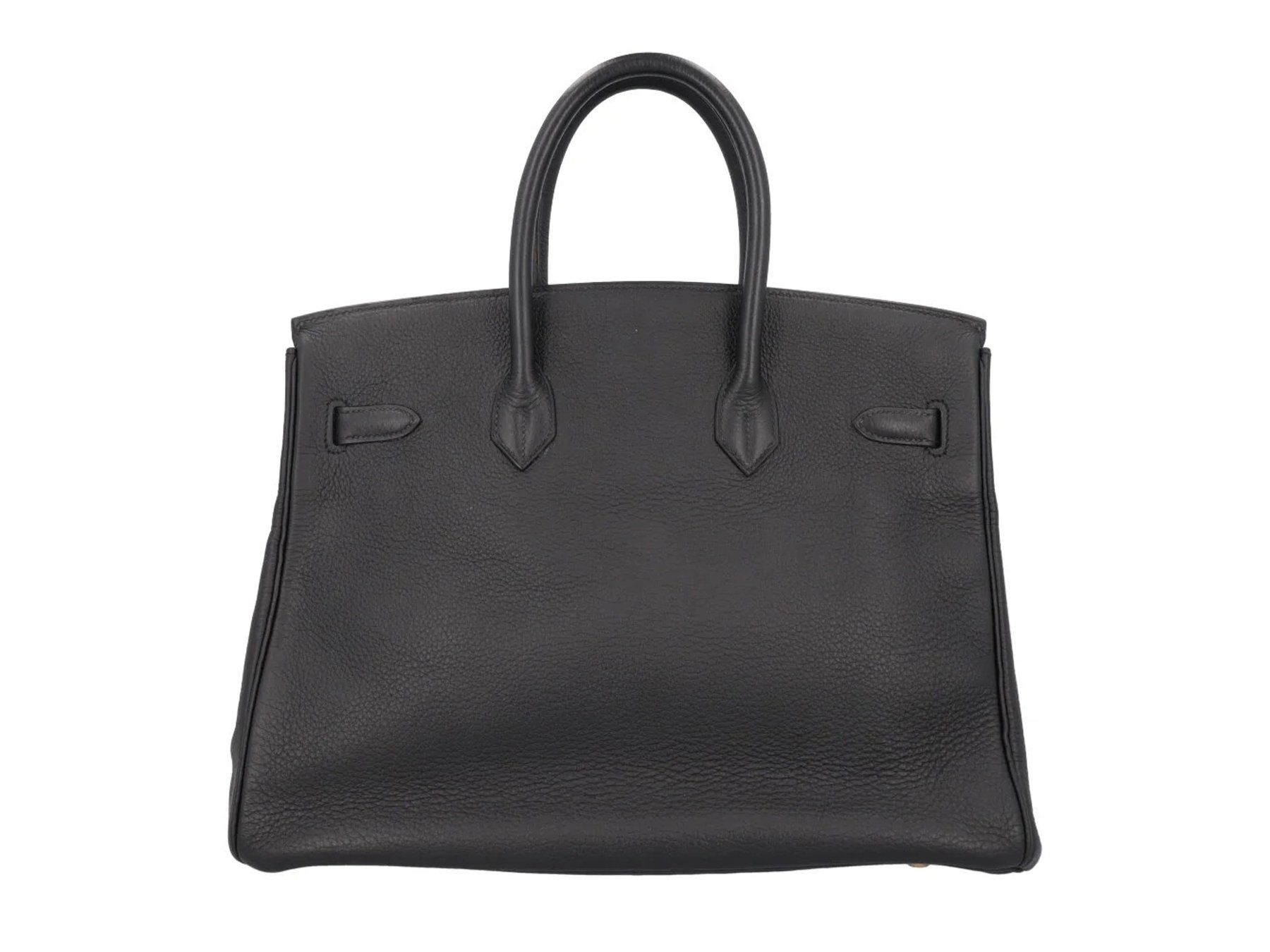 Hermès Borse da donna: HERMÈS | Birkin 35, Noir Clemence, Gold Hardware - 2001 – Usato da Zumikon venduto da Pauls_Collection 2