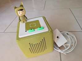 Toniebox Starterset grün mit Figur und Ladestation