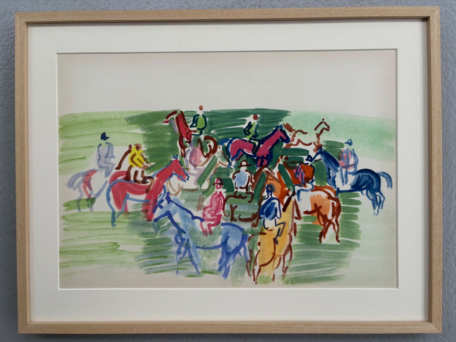 Grafica & Litografie: Raoul Dufy 'Paddock' Lithograph - Framed, Limited Edition – Usato da Zollikon venduto da Ostendo