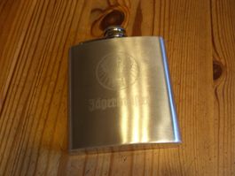 Jägermeister Likör Flachmann aus Edelstahl - Top Zustand!