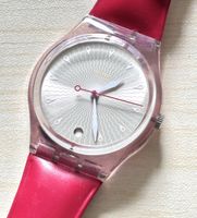 Swatch Uhr Rot Transparent guter Zustand