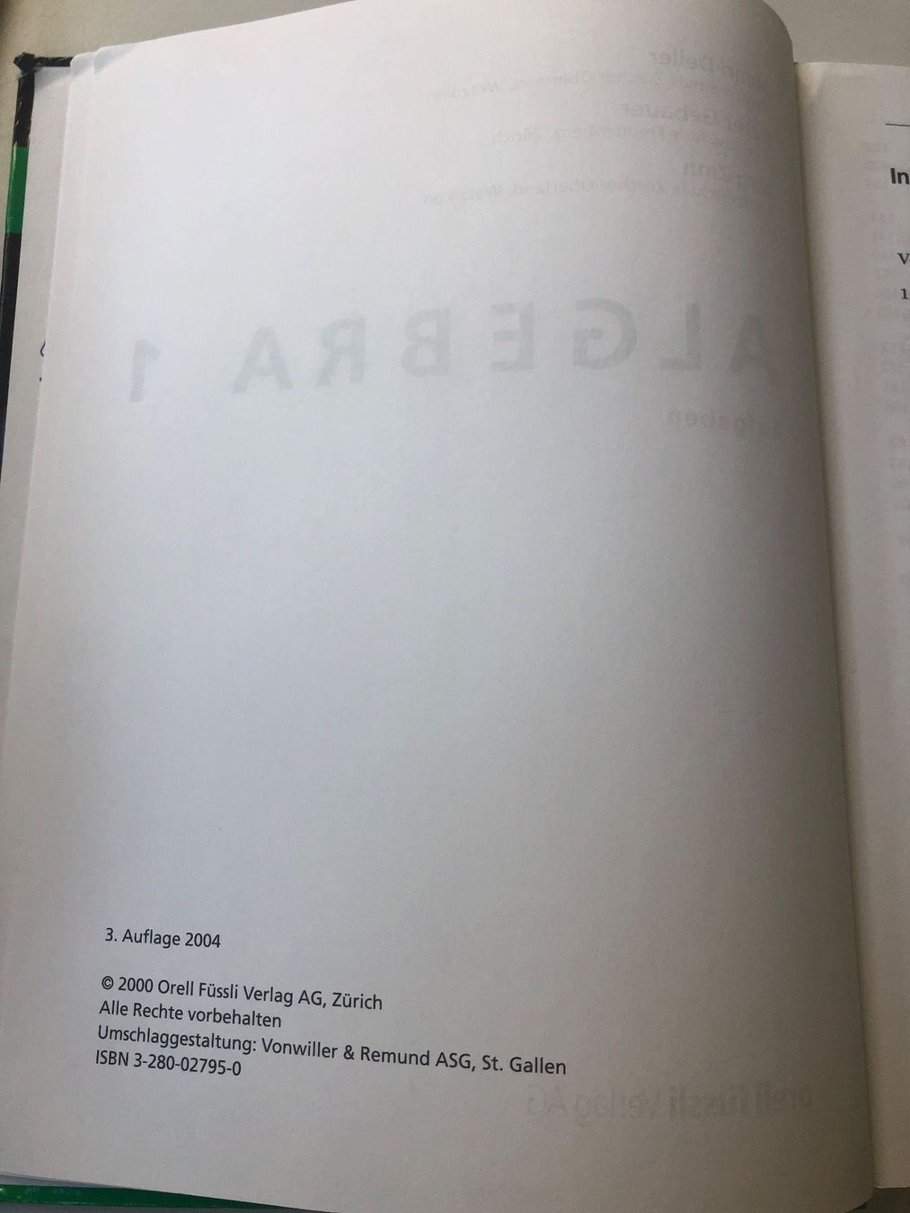 Libri: Algebra Buch – Usato da Arch venduto da Dendu01 2