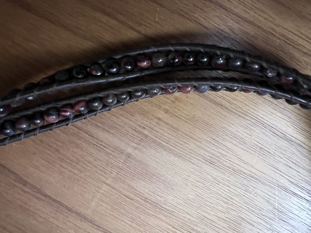 Bracciali & Braccialetti: Leder Bracelet HÄMATTIT – Nuovo (secondo la descrizione) da Fraubrunnen venduto da Vpeck 3