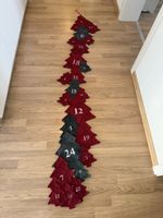 XXL Adventskalender aus Filz (Tannenbäume) zum Befüllen