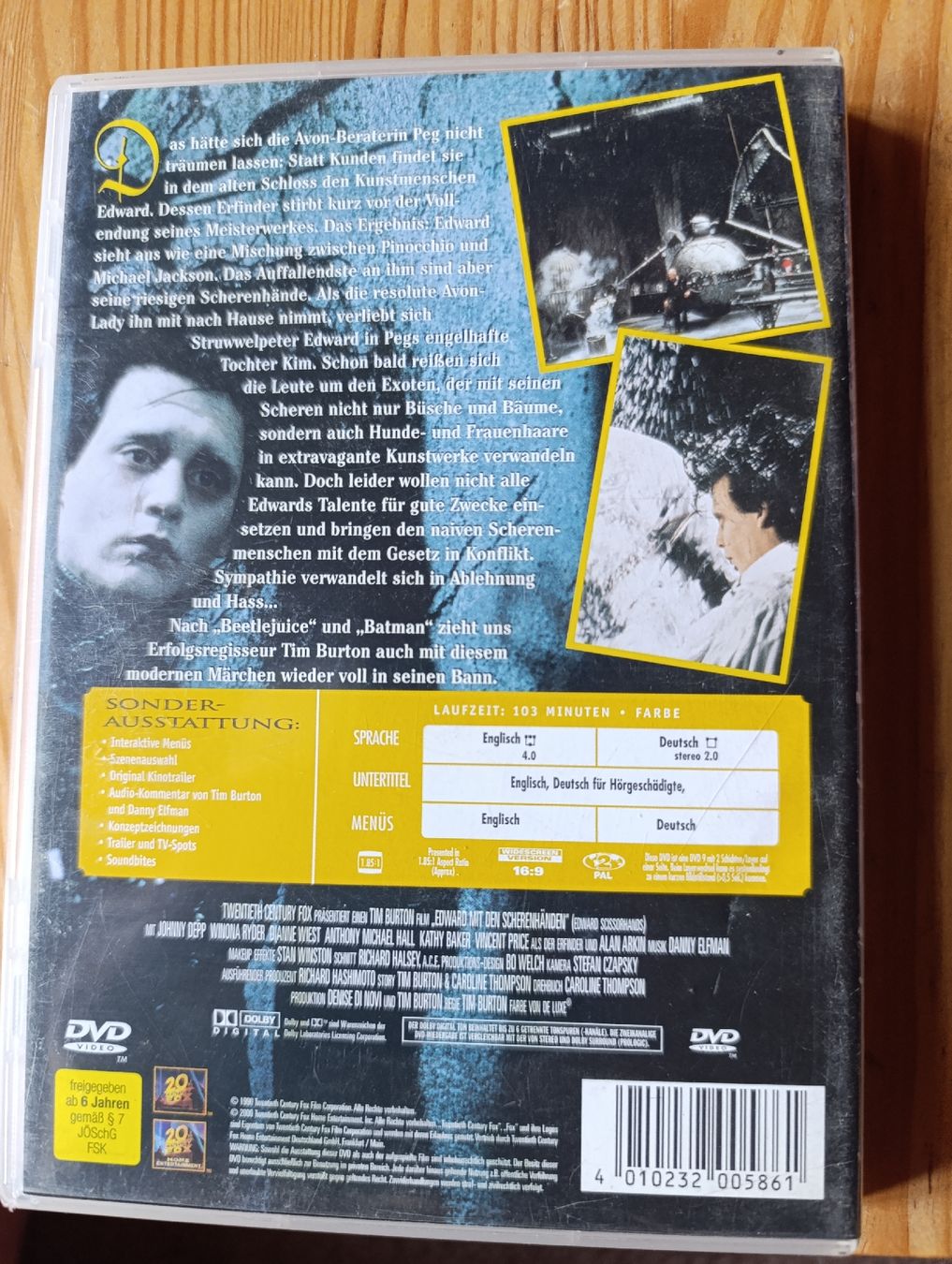 Alle DVDs: Edward mit den Scherenhänden  – Gebraucht aus Fischenthal von Widder71 1