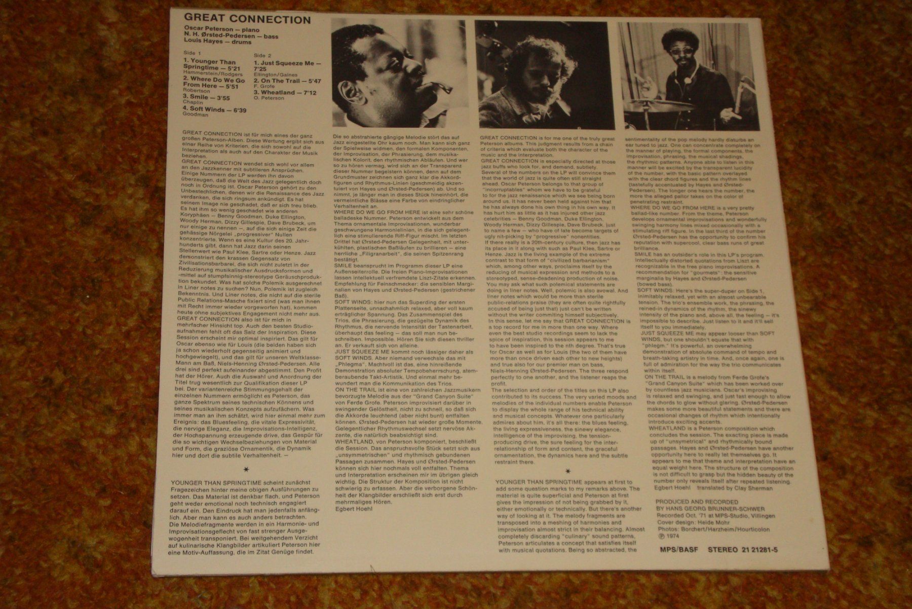 Schallplatten: OSCAR PETERSON - Great Connection - LP MPS - 1971 – Gebraucht aus Bern von Uli_10_11 1