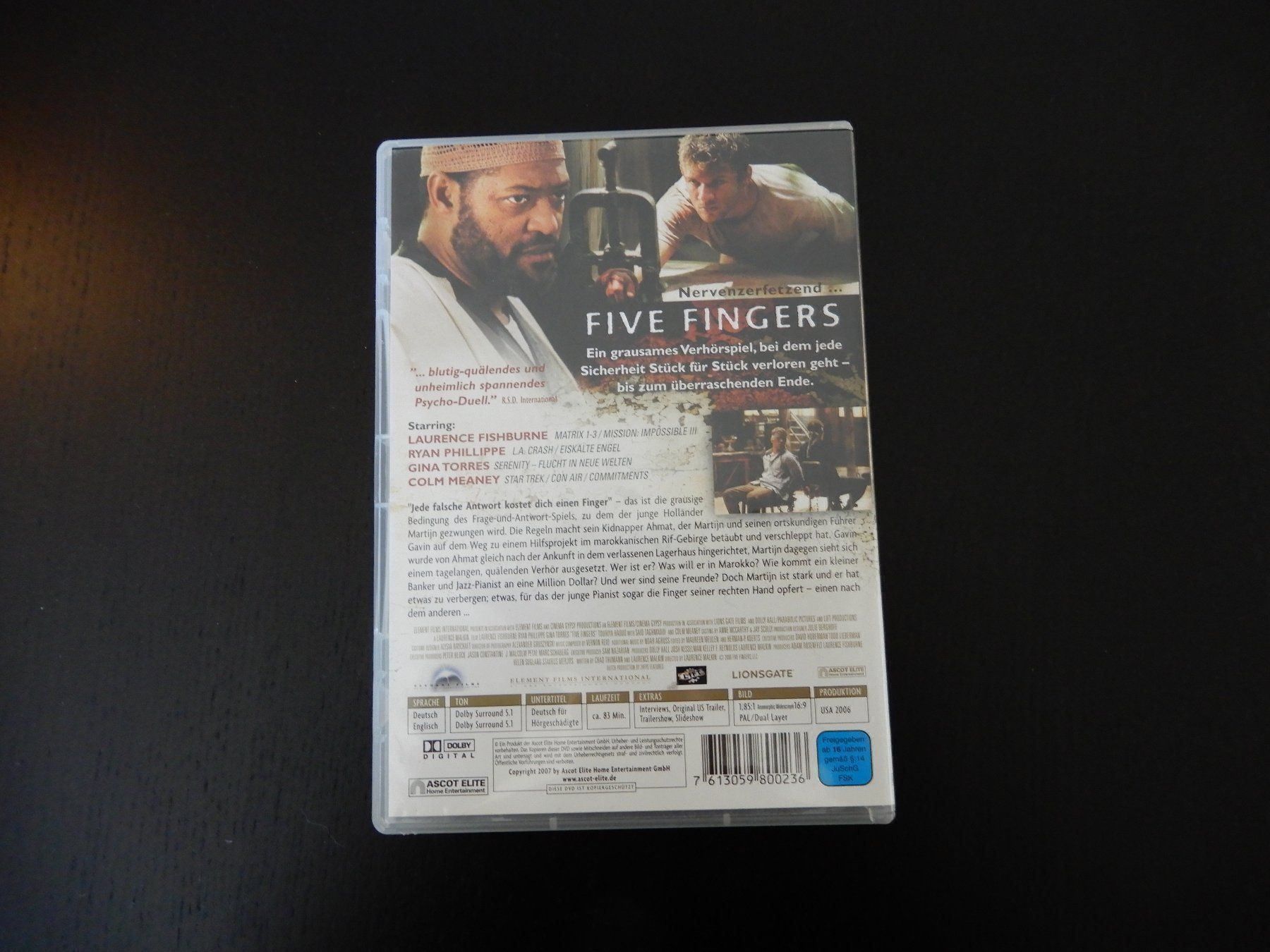 Tutti i DVDs: Five Fingers – Usato da Erstfeld venduto da Uhu1980 2