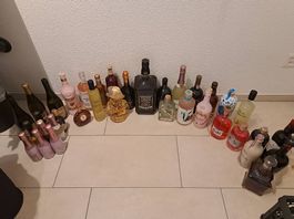 Verschiede Spirituosen Flaschen