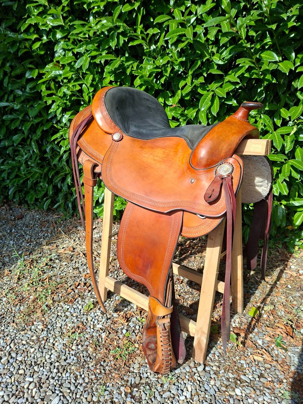 Selle & Accessori: Westernsattel mit schwarzer Wildleder - Sitzfläche – Usato da Boniswil venduto da Totomat-Lady2 5