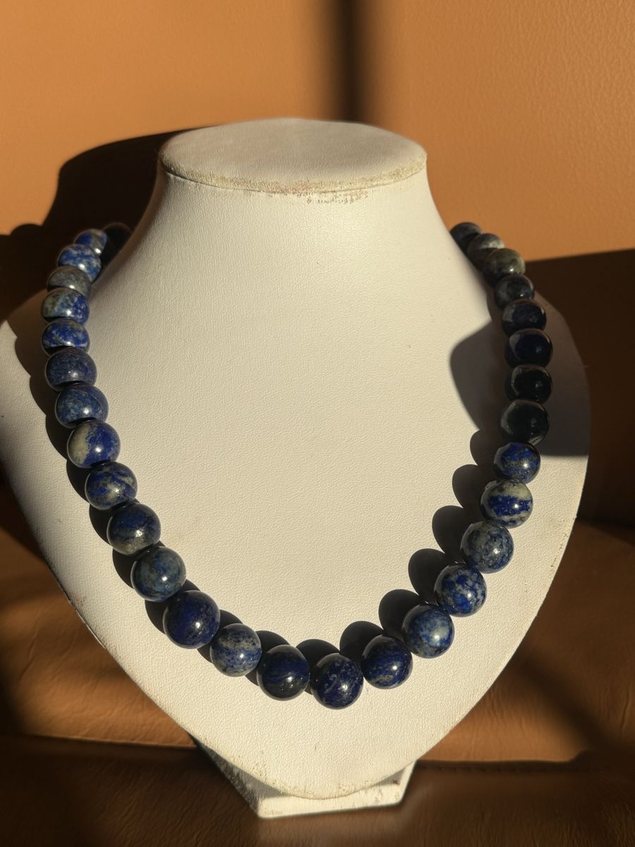 Catenine: Schöne Lapislazuli Kette NEU – Nuovo e nell'imballaggio originale da Basel venduto da Chili007 1