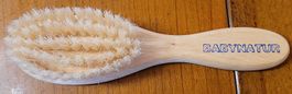 Babynatur Babyhaarbürste Holz – weiche Borsten