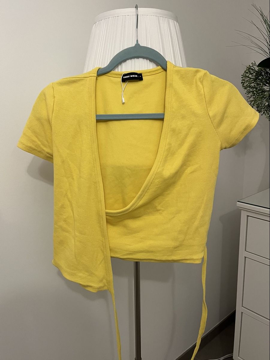 Tally Weijl Top: Haut d’été en coton taille S/M ajustable – Nuovo (secondo la descrizione) da Aigle venduto da sow_m7gm 6