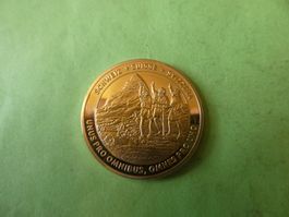 Schweiz,  vergoldete Medaille 33 mm PP, Rütlischwur