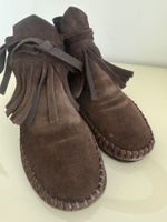 WILDLEDER MOKASSIN FRANSEN BRAUN GR.40