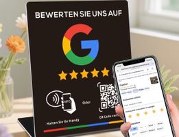 Google Rezensionen Aufsteller – NFC & QR Code – Bewertung