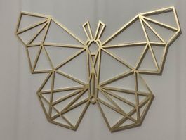 3D Schmetterling, unbemalte! Wanddecor/ Untersetzer